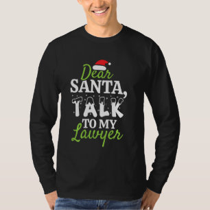 Christmas Lawyer Judge Prosecutor District Court T-Shirt