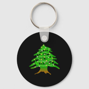 Christmas Lebanese Tree Lebanon Flag Christmas Ced Key Ring