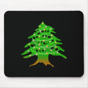 Christmas Lebanese Tree Lebanon Flag Christmas Ced Mouse Mat