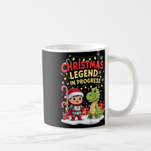Christmas Legend In Progress Cute Holiday Knight A Coffee Mug