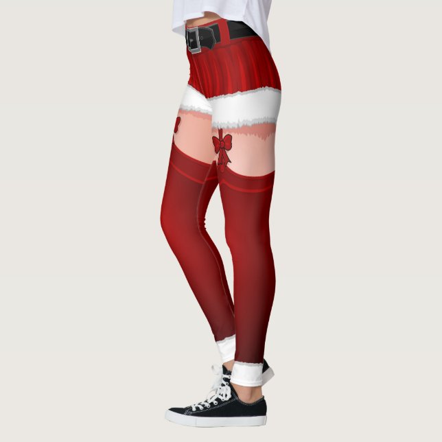 Christmas Leggings Funny Stockings Costume Pants (Left)