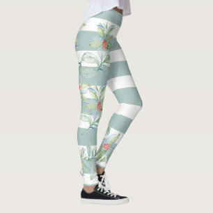 Christmas Leggings Green Holly