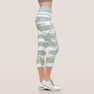 Christmas Leggings Green Holly