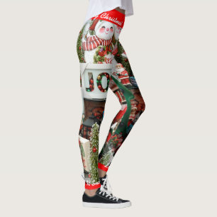 Christmas Leggings Personalise Let It Snow! S XL