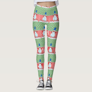 Christmas Leggings, Snowman Leggings
