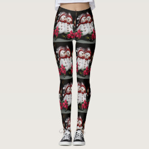 Christmas Leggings, Snowman Leggings