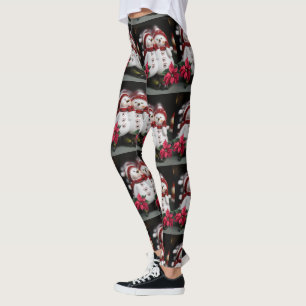 Christmas Leggings, Snowman Leggings