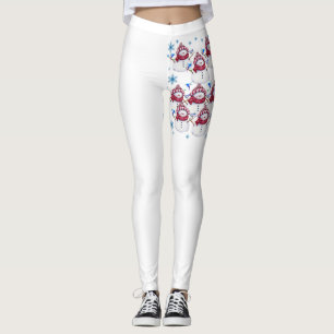 Christmas Leggings, Snowman Leggings