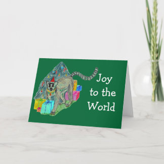 Christmas Lemur Holiday Card