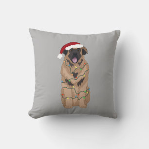Christmas Leonberger  Cushion