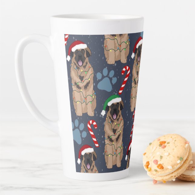 Christmas Leonberger Latte Mug (In Situ)