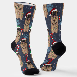 Christmas Leonberger  Socks