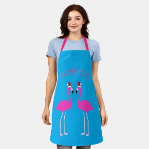 Christmas Lesbian Flamingos Flamingo Belles Apron
