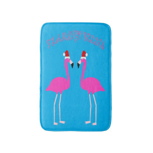 Christmas Lesbian Flamingos Flamingo Belles Bath Mat
