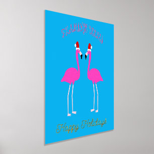Christmas Lesbian Flamingos Flamingo Belles Custom Foil Prints