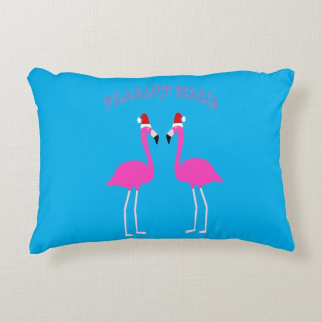 Christmas Lesbian Flamingos Flamingo Belles Decorative Cushion (Front)
