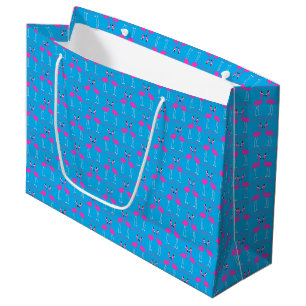Christmas Lesbian Flamingos Flamingo Belles Large Gift Bag