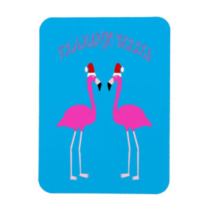 Christmas Lesbian Flamingos Flamingo Belles Magnet