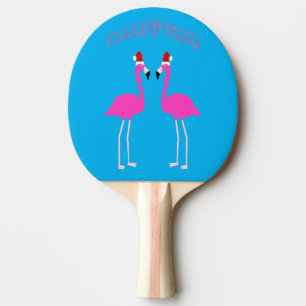 Christmas Lesbian Flamingos Flamingo Belles Ping Pong Paddle