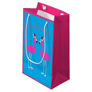 Christmas Lesbian Flamingos Flamingo Belles Small Gift Bag