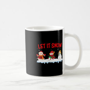 Christmas Let It Snow Snowman Winter Xmas For Men Coffee Mug