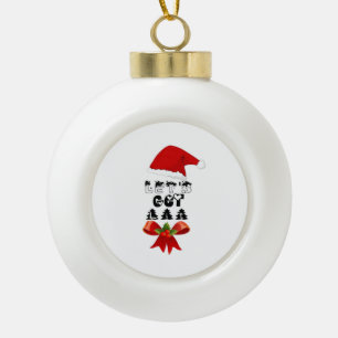 Christmas Let's Get Lit Classic Ceramic Ball Christmas Ornament