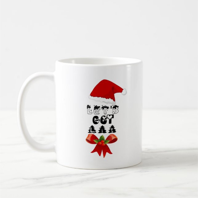 Christmas Let's Get Lit Classic Coffee Mug (Left)