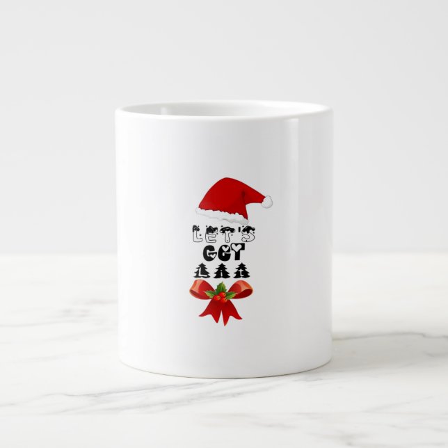 Christmas Let's Get Lit Classic Large Coffee Mug (Front)