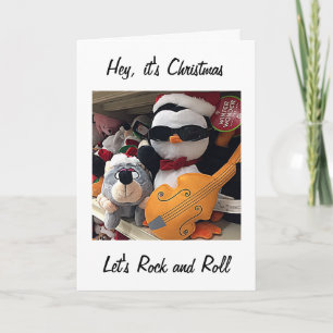 CHRISTMAS=LET'S ROCK/ROLL=READY TO CELEBRATE HOLIDAY CARD