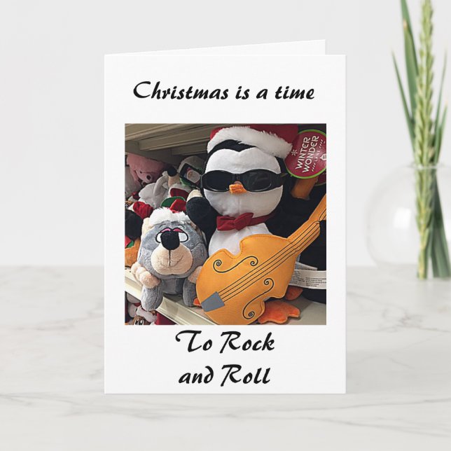 CHRISTMAS=LET'S ROCK/ROLL "SWEETHEART" HOLIDAY CARD (Front)