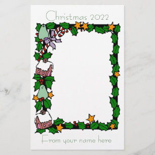 Christmas letter 2022 stationery