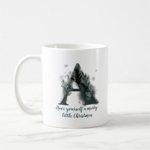 Christmas Letter A Alphabet Coffee Mug