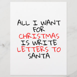 CHRISTMAS LETTER FOR SANTA CUSTOM LETTERHEAD