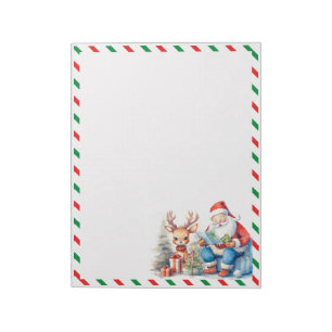Christmas Letter for Santa Stationery Notepad