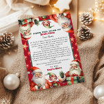 Christmas letter from Santa and Elf Personalised Invitation<br><div class="desc">Personalised letter from from Santa Claus.
Give your child this year special,  cute letter from Santa. 
Collection: 
https://www.zazzle.com/collections/love_christmas_collection-119212194434211063</div>