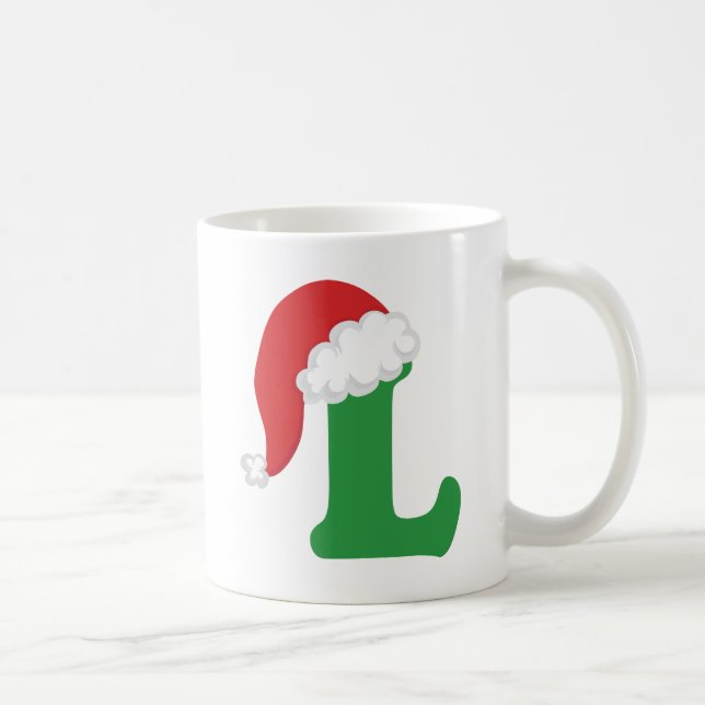 Christmas Letter L Alphabet Coffee Mug (Right)