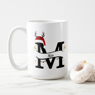Christmas Letter M Alphabet  Coffee Mug