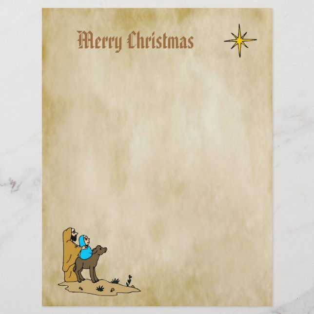 Christmas Letter Paper - Star of Bethlehem (Front)