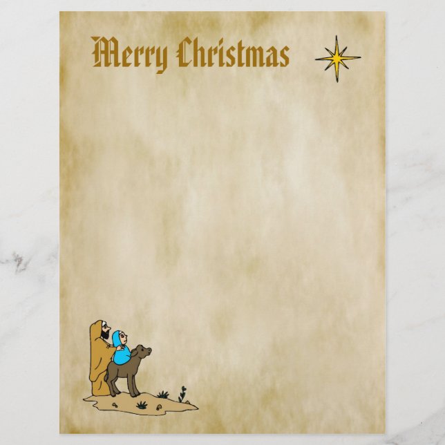 Christmas Letter Paper - Star of Bethlehem (Front)
