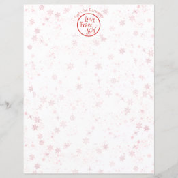 Christmas Letter Personal Holiday Love Peace Joy