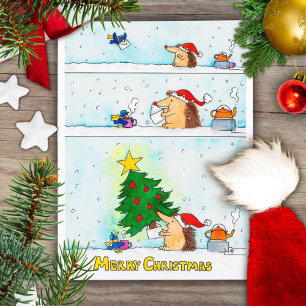 Christmas Letter postcard by Nicole Janes