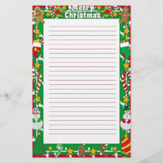 Christmas Letter Stationery