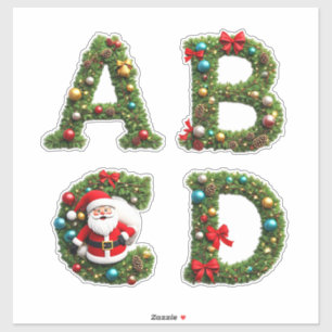 Christmas Letter Wreaths