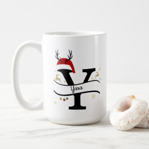 Christmas Letter Y Alphabet  Coffee Mug