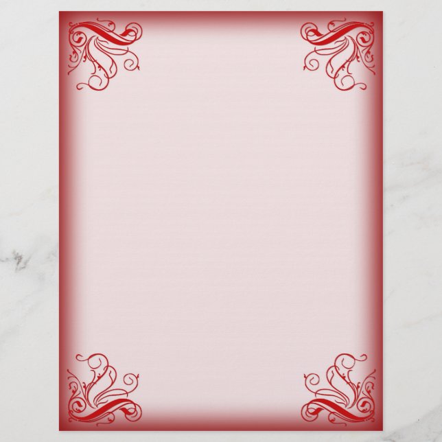 Christmas Letterhead Red (Front)