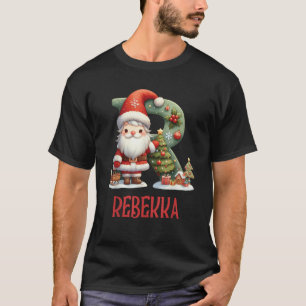 Christmas Letters Rebecca Winter Letter Girls Name T-Shirt