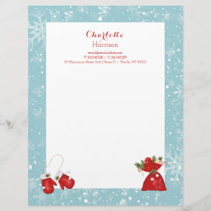 Christmas Letters Traditional Festive Personalised Custom Letterhead