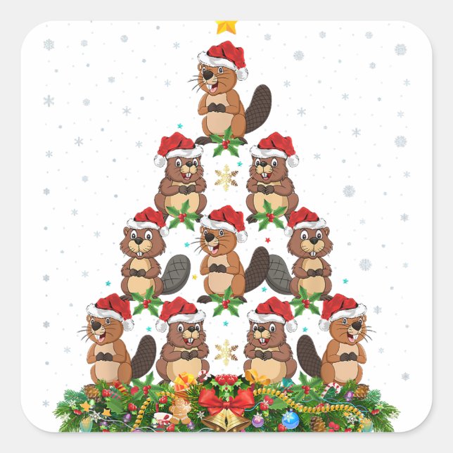 Christmas LGBT Don We Now Our Gay Apparel Rainbow  Square Sticker (Front)