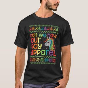 Christmas LGBT Don We Now Our Gay Apparel Rainbow  T-Shirt
