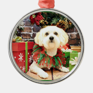 Christmas - Lhasa Apso - Jack Metal Tree Decoration